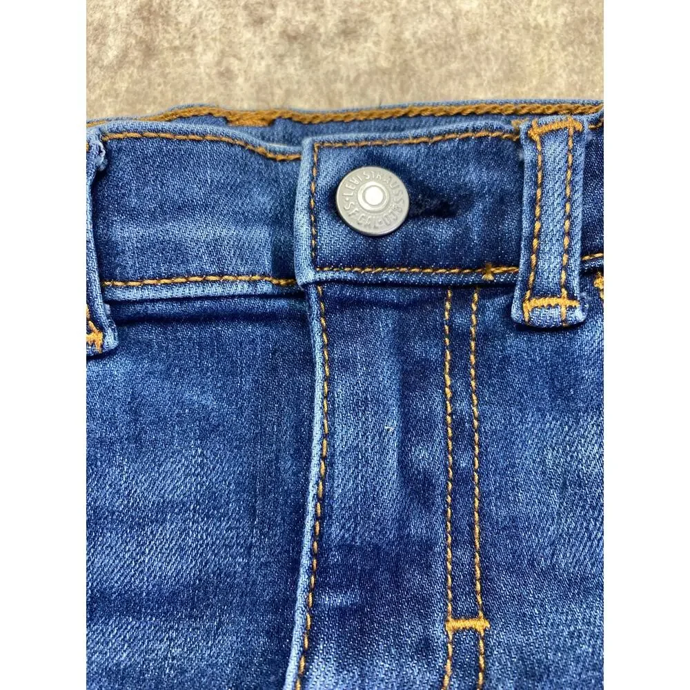 Levi's 720 Girls' High-Rise Super Skinny Distressed Blue Jeans Size XS 4/5